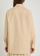 Bettter Ambrose Layered-effect Cotton-poplin Shirt Cream