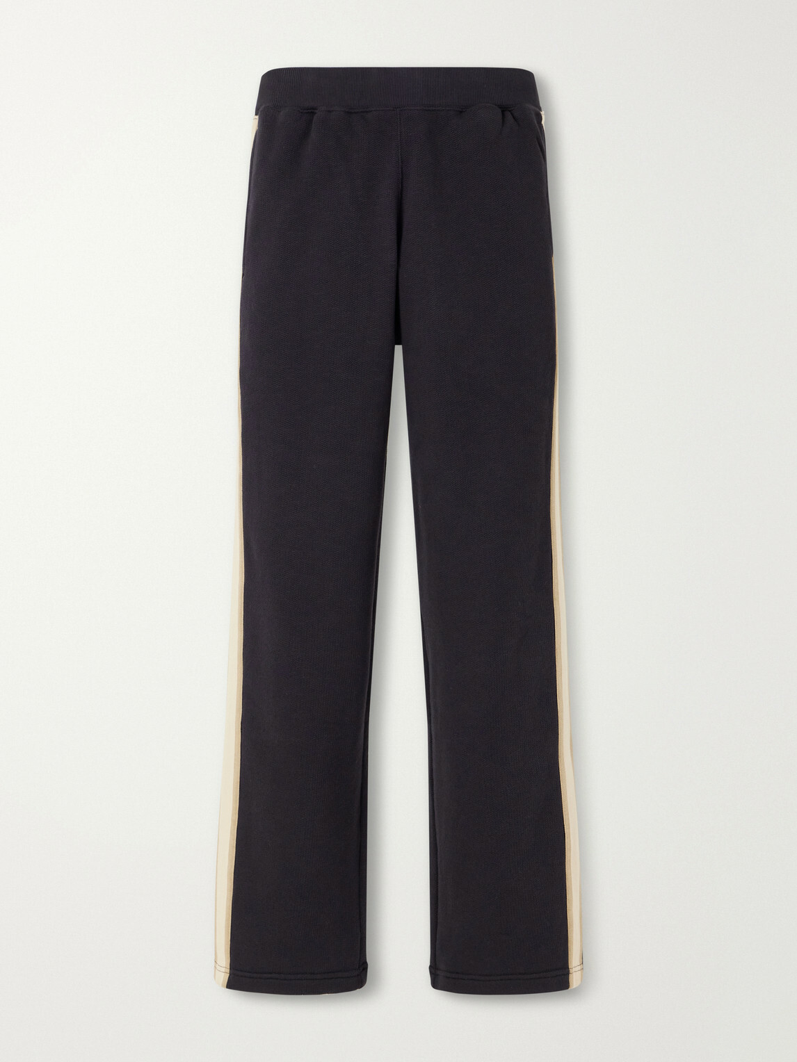 Aimé Leon Dore - Straight-Leg Striped Cotton Sweatpants - Black