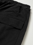 Nili Lotan - Walker Cotton-Blend Twill Drawstring Trousers - Black