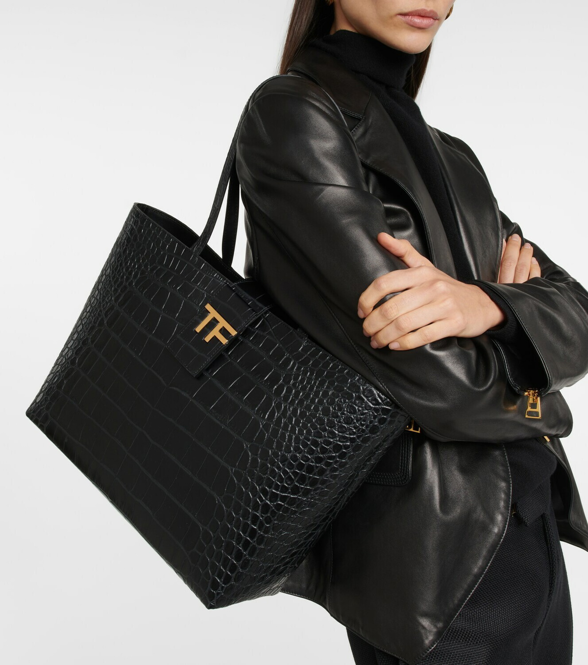 Tom Ford - TF Small leather tote bag TOM FORD