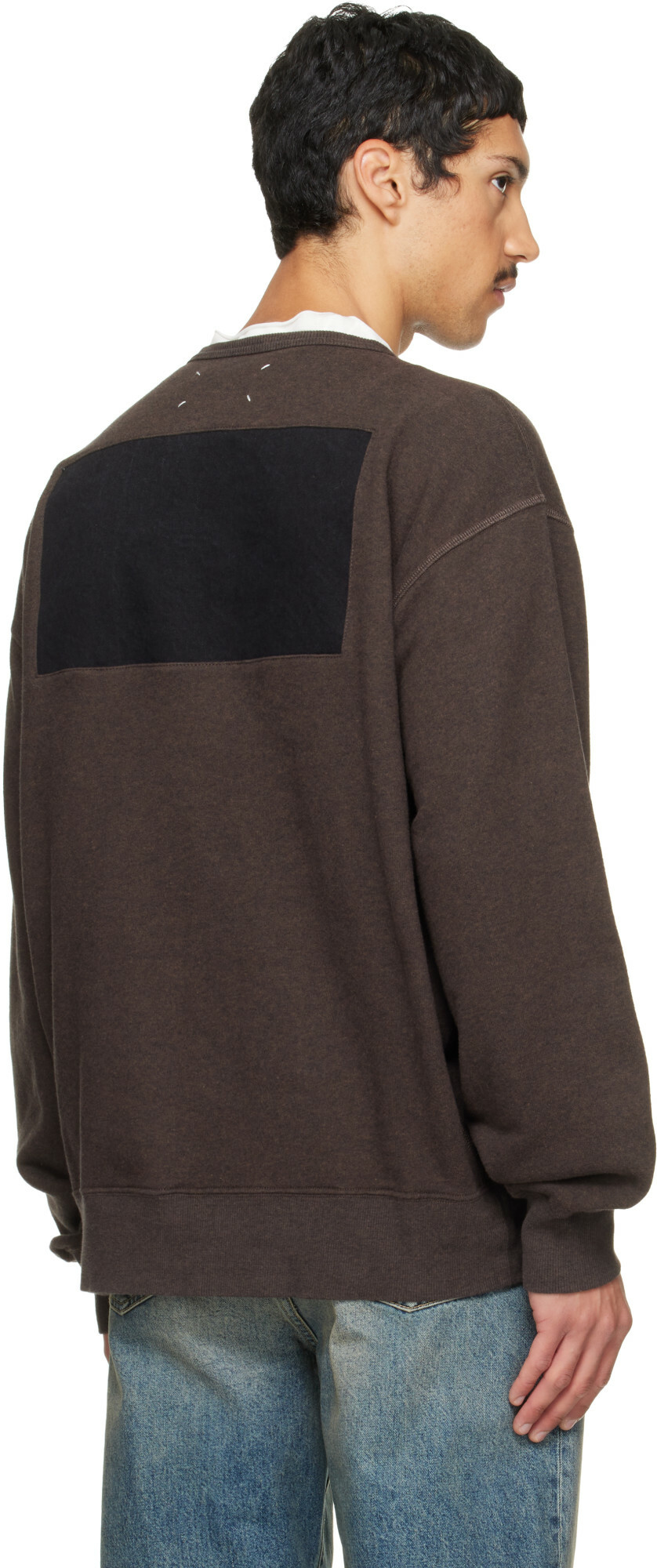 Maison Margiela Brown Panel Sweatshirt
