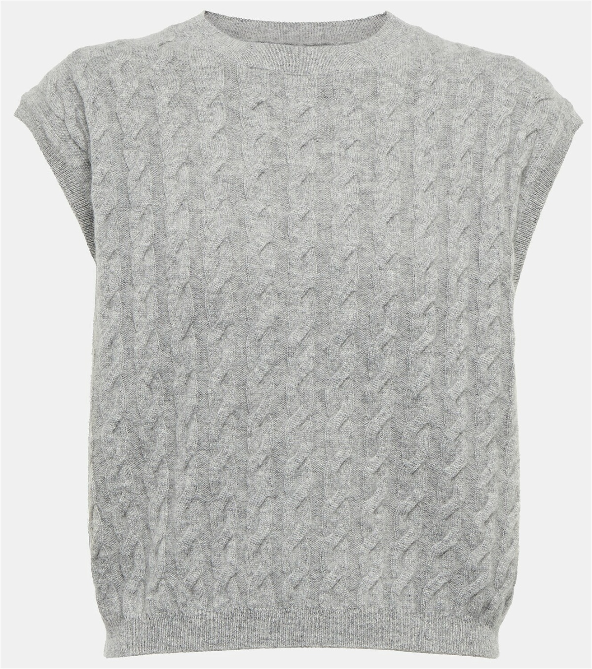Jardin des Orangers Cable-knit cashmere sweater vest