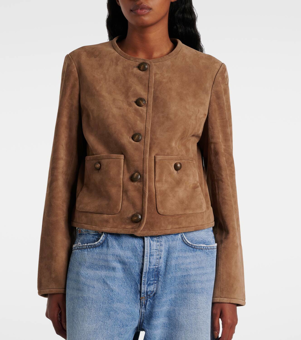 Veronica Beard Andrea suede jacket