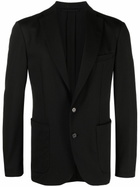 Meta Campania Collective Black Single-Breasted Wool Blazer