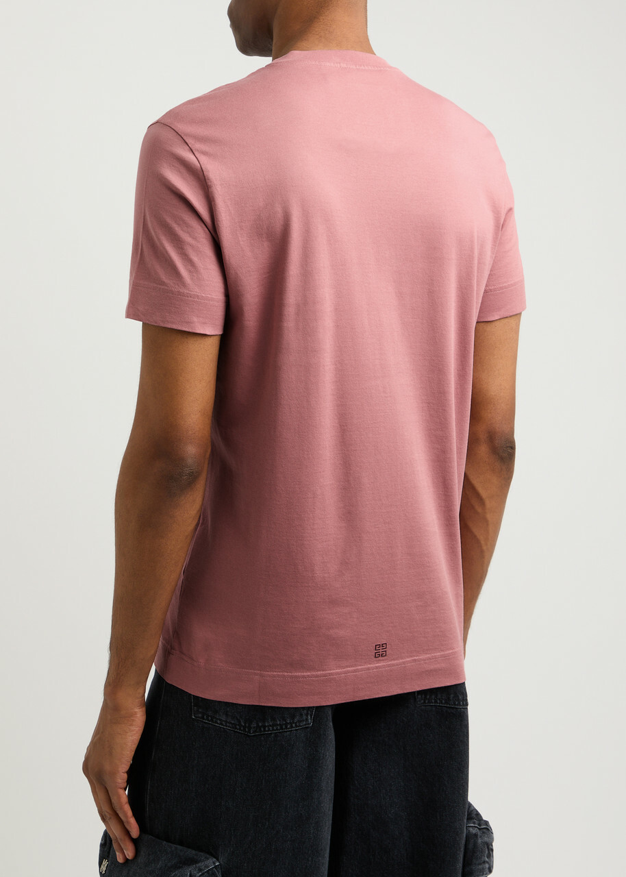 Tシャツ・カットソー GIVENCHY PASTEL PINK COTTON T-SHIRT GIVENCHY t-shirt in cotton with rhinestones in - pink