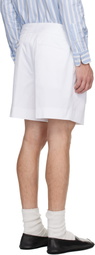 Dolce&Gabbana White Pleated Shorts