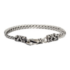 Emanuele Bicocchi Silver Foxtail Chain Bracelet