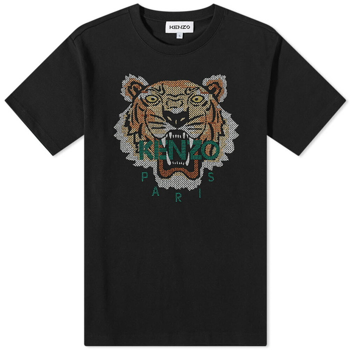 Photo: Kenzo Men's Embroidered Seasonal Tiger Relaxed T-Shirt in Black