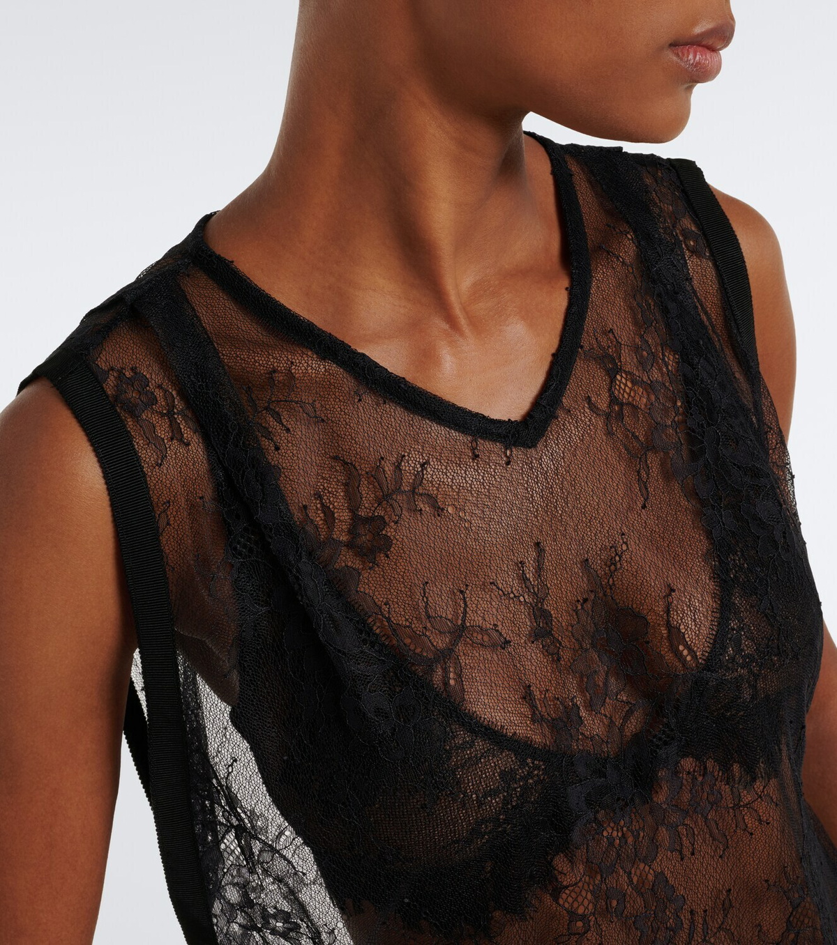 SIR Ingrid sheer lace top