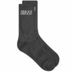 Bricks & Wood Men's Logo Sock in Midnight