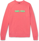 Très Bien - Souvenir Logo-Print Fleece-Back Cotton-Jersey Sweatshirt - Coral