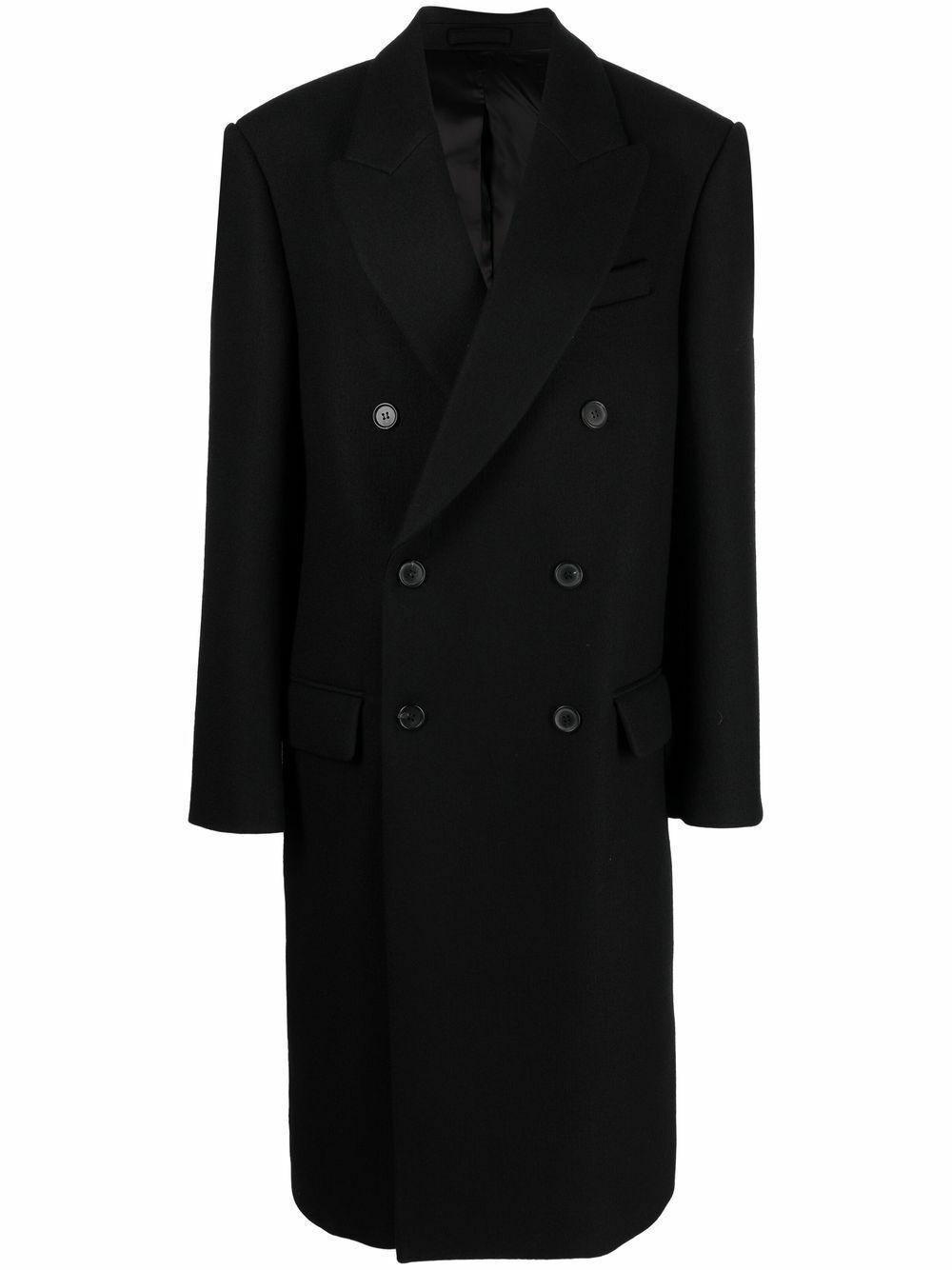 WARDROBE.NYC X Hailey Bieber Black Wool Coat