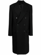 WARDROBE.NYC X Hailey Bieber Black Wool Coat
