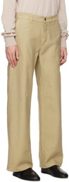 The Row Beige Riggs Trousers