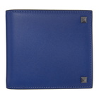 Valentino Blue Valentino Garavani Rockstud Bifold Wallet