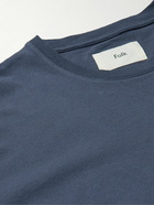 Folk - Assembly Cotton-Jersey T-Shirt - Blue