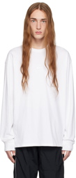 Nike White Embroidered Long Sleeve T-Shirt
