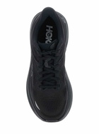 Hoka bondi 9 Black Low Top Sneakers With Maxi Logo Lettering On The Side In Tech Fabric Unisex