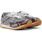 Bottega Veneta Burgundy & Silver Orbit Sneakers