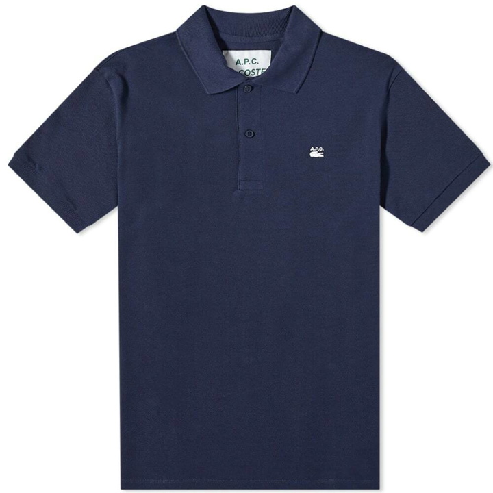 Photo: A.P.C. x Lacoste Polo Shirt in Navy