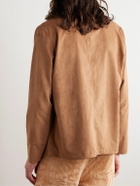 Séfr - Jules Faux Suede Jacket - Brown