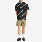 New Amsterdam Surf Association Men's Logo Printed Shirt in Black Base