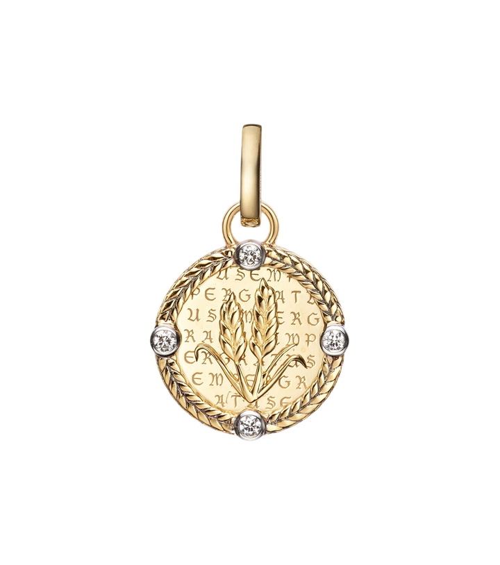 Photo: FoundRae Infinite Gratitude 18kt gold pendant necklace with diamonds