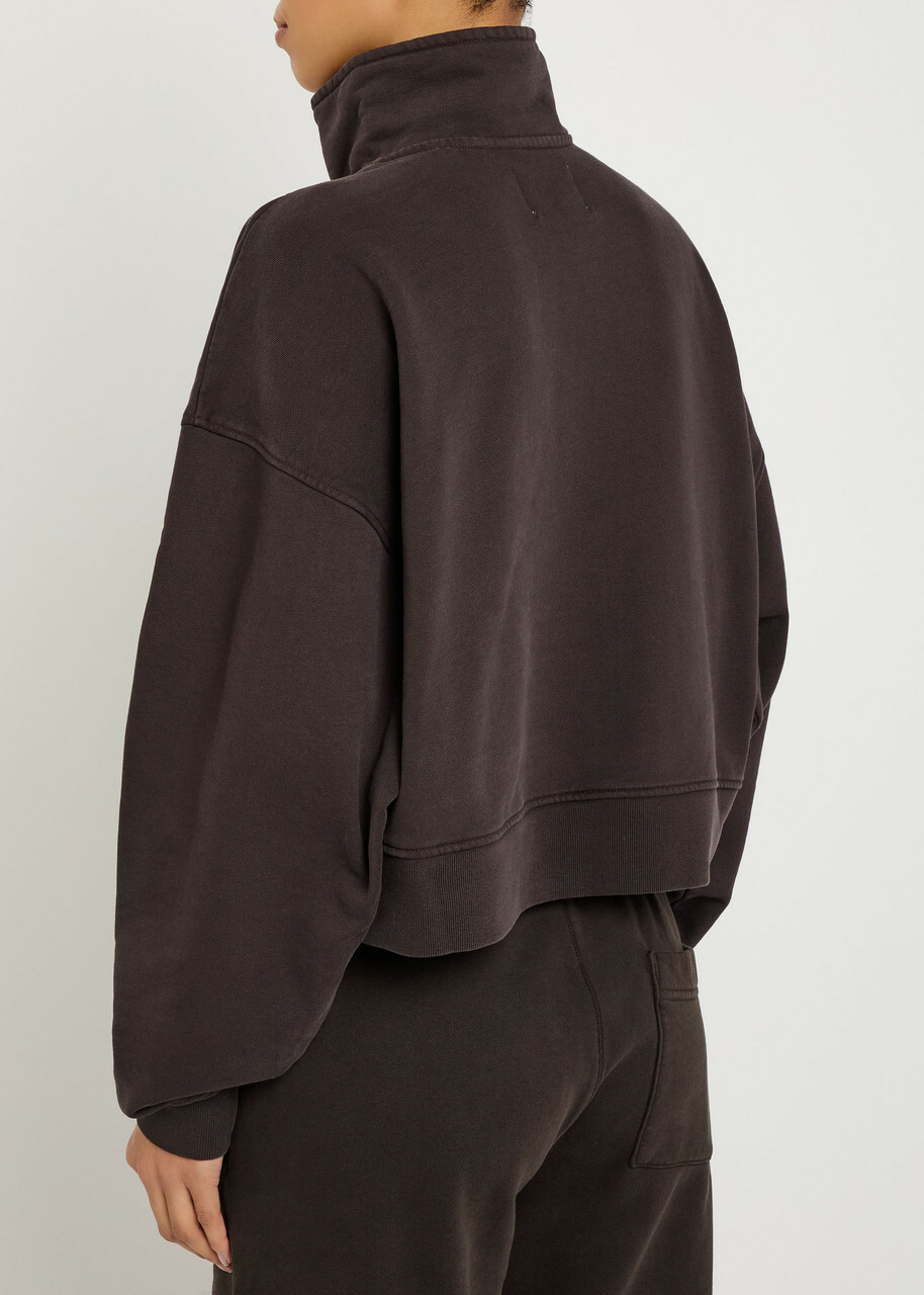 Citizens OF Humanity Mirelle Cotton Sweatshirt Dark Brown