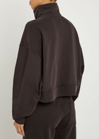 Citizens OF Humanity Mirelle Cotton Sweatshirt Dark Brown