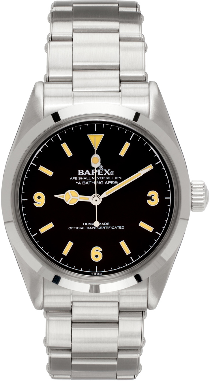 BAPE Silver Classic Bapex Watch A Bathing Ape