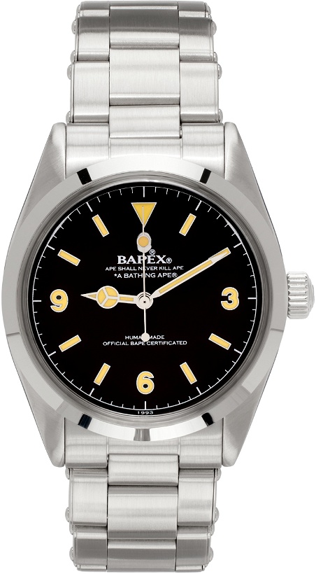 Photo: BAPE Silver Classic Bapex Watch