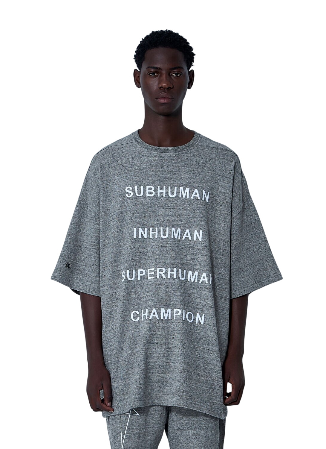 Rick Owens Black Moncler Edition Logo Long Sleeve T-Shirt Rick Owens