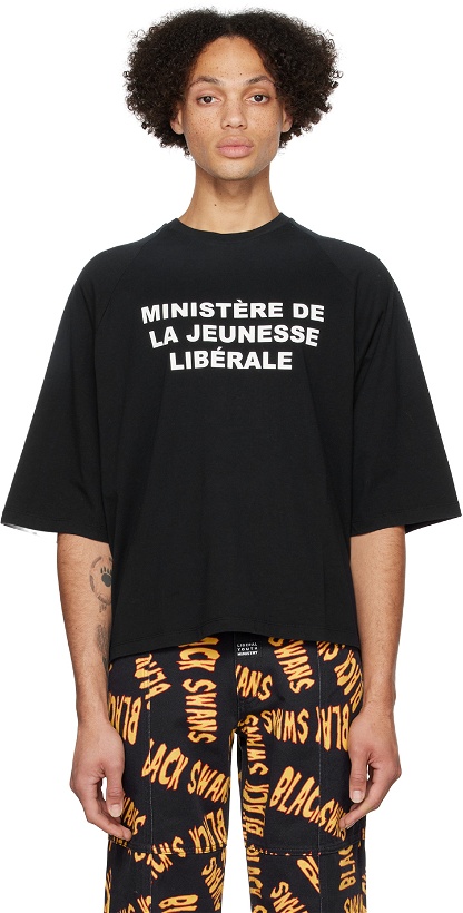 Photo: Liberal Youth Ministry Black Batwing T-Shirt