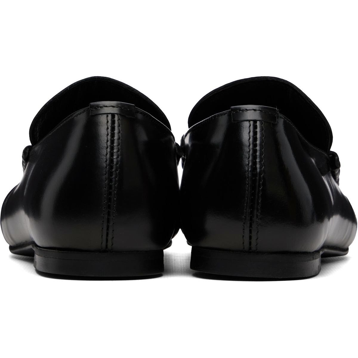 Alohas Black Aven Leather Loafers