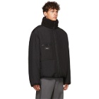 We11done Reversible Black and Grey Fleece Jacket