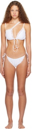 VAILLANT White Asymmetric Bikini