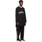 Y-3 Black Yohji Letters Baseball Shirt