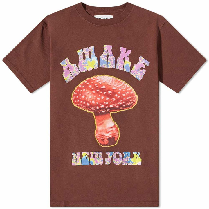 Photo: Awake NY Mushroom T-Shirt in Brown