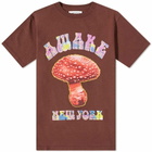 Awake NY Mushroom T-Shirt in Brown