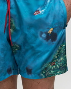 Napapijri V Inuvik Shorts Blue/Green - Mens - Swimwear