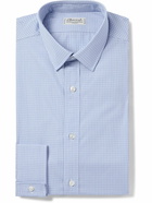 Charvet - Checked Cotton-Poplin Shirt - Blue