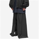 Balenciaga Men's Runway Double Front Pants in Black