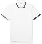 ETRO - Contrast-Tipped Cotton-Piqué Polo Shirt - White