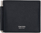 TOM FORD Navy T Line Money Clip Wallet