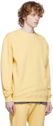 John Elliott Yellow Oversize Crewneck Sweatshirt