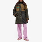 Barbour Women's x Ganni Short Burghley Jacket in Archive Olive/Tan