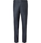 TOM FORD - Navy Slim-Fit Prince of Wales Checked Wool Suit Trousers - Men - Navy