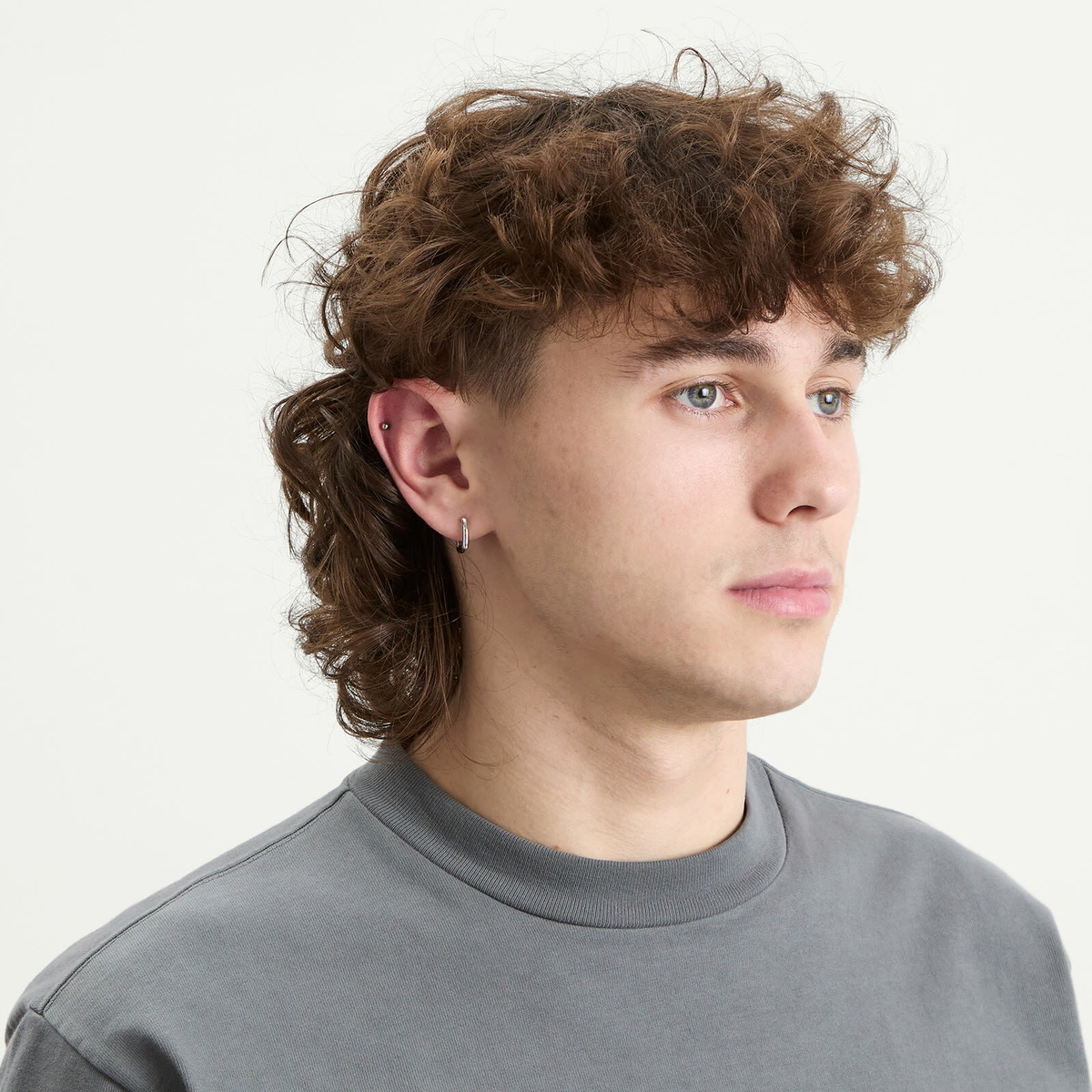 Tom Wood Frame Hoop Earrings - Small in Silver 