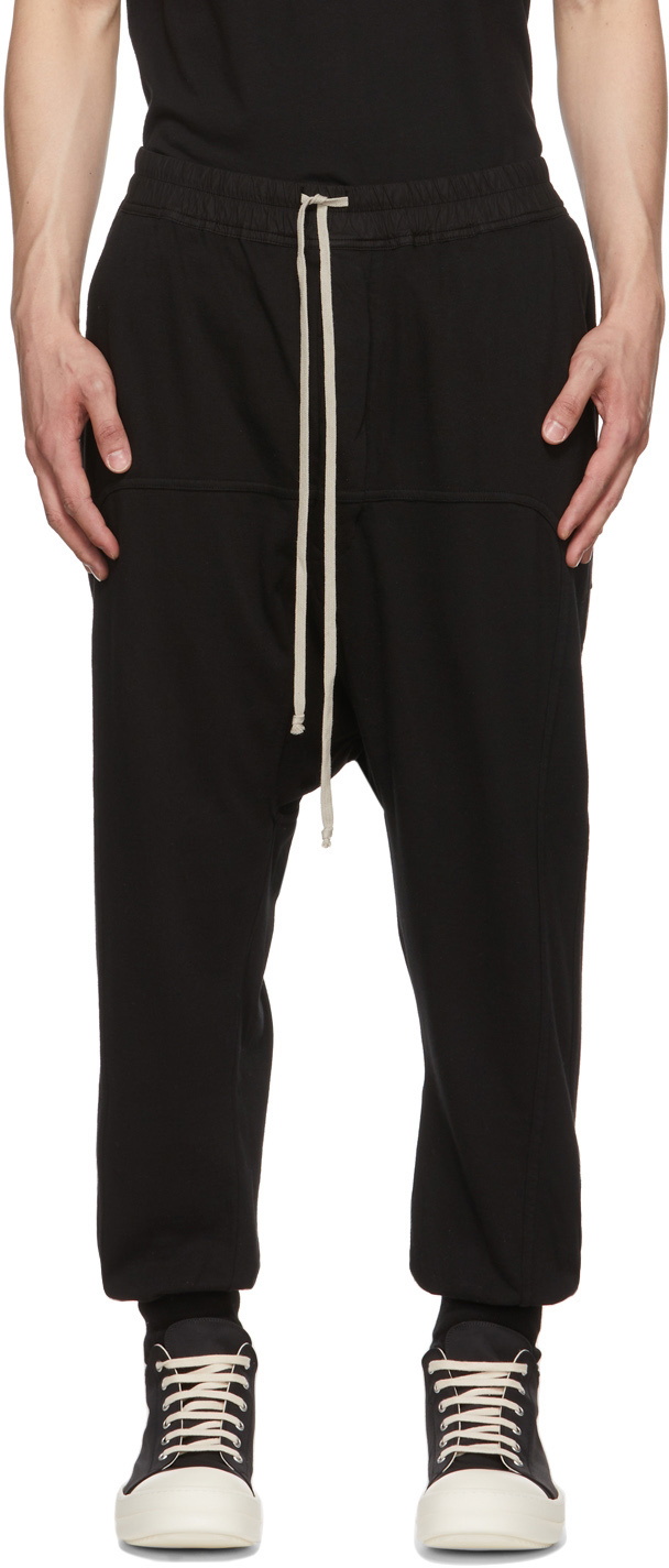 Rick Owens Drkshdw Black Prisoner Memphis Lounge Pants Rick Owens