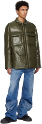 Jil Sander SSENSE Exclusive Green Down Jacket